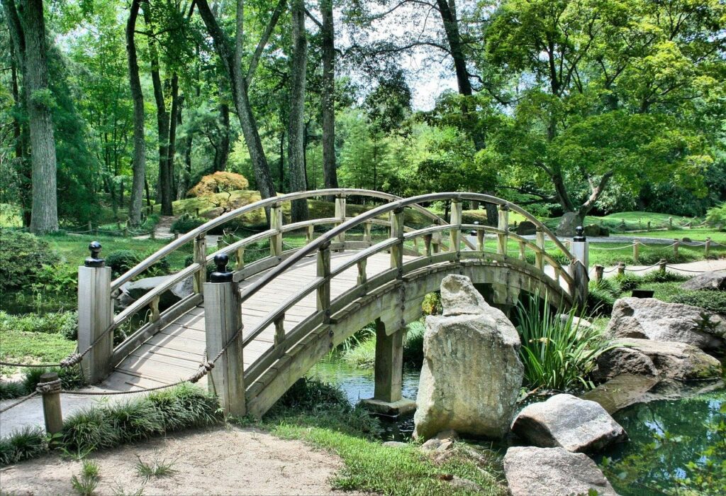 ししおどしのある日本庭園